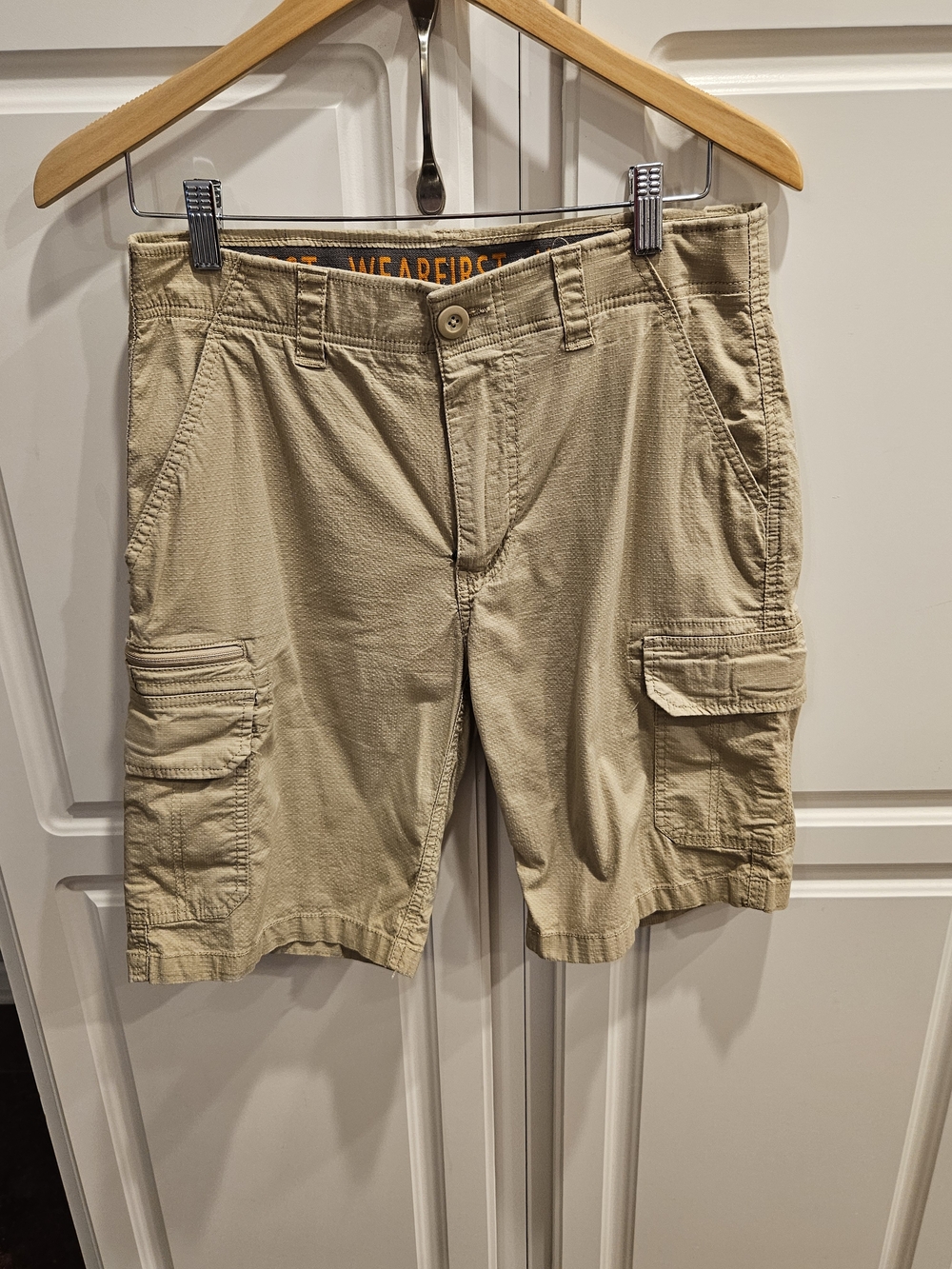 Wearfirst Ripstop Cargo Shorts Men's 30 Khaki Freeband Utility Hiking Outdoor